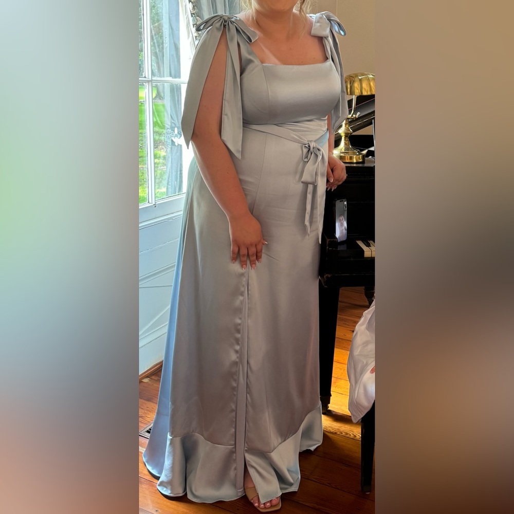 Light Blue Formal Bridesmaid dress